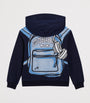 Dolce & Gabbana Kids Cotton Backpack Print Oversized Hoodie (8-12 Years)