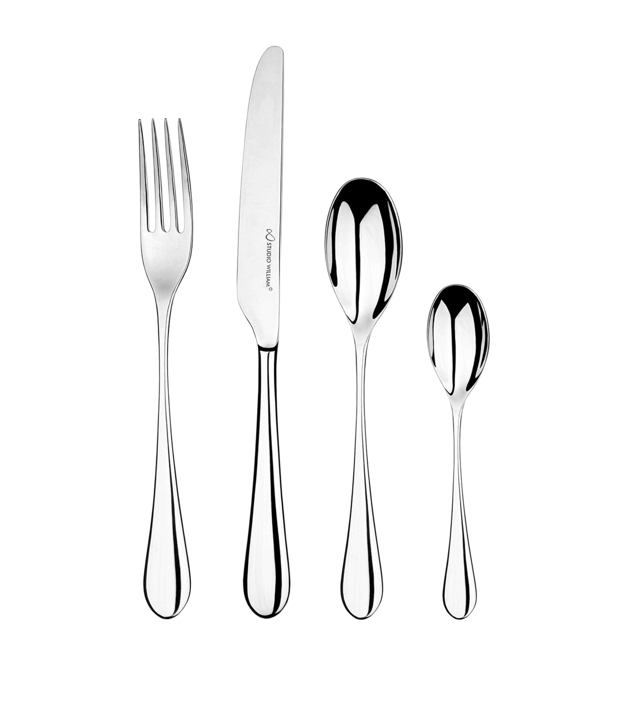 Studio William Mulberry Mirror 24-Piece Cutlery Set