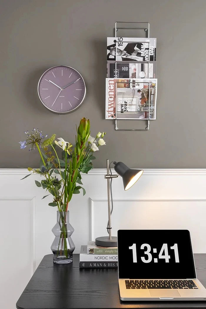 Present Time Chrome S 60 x 19 cm Duvar Gazetelik