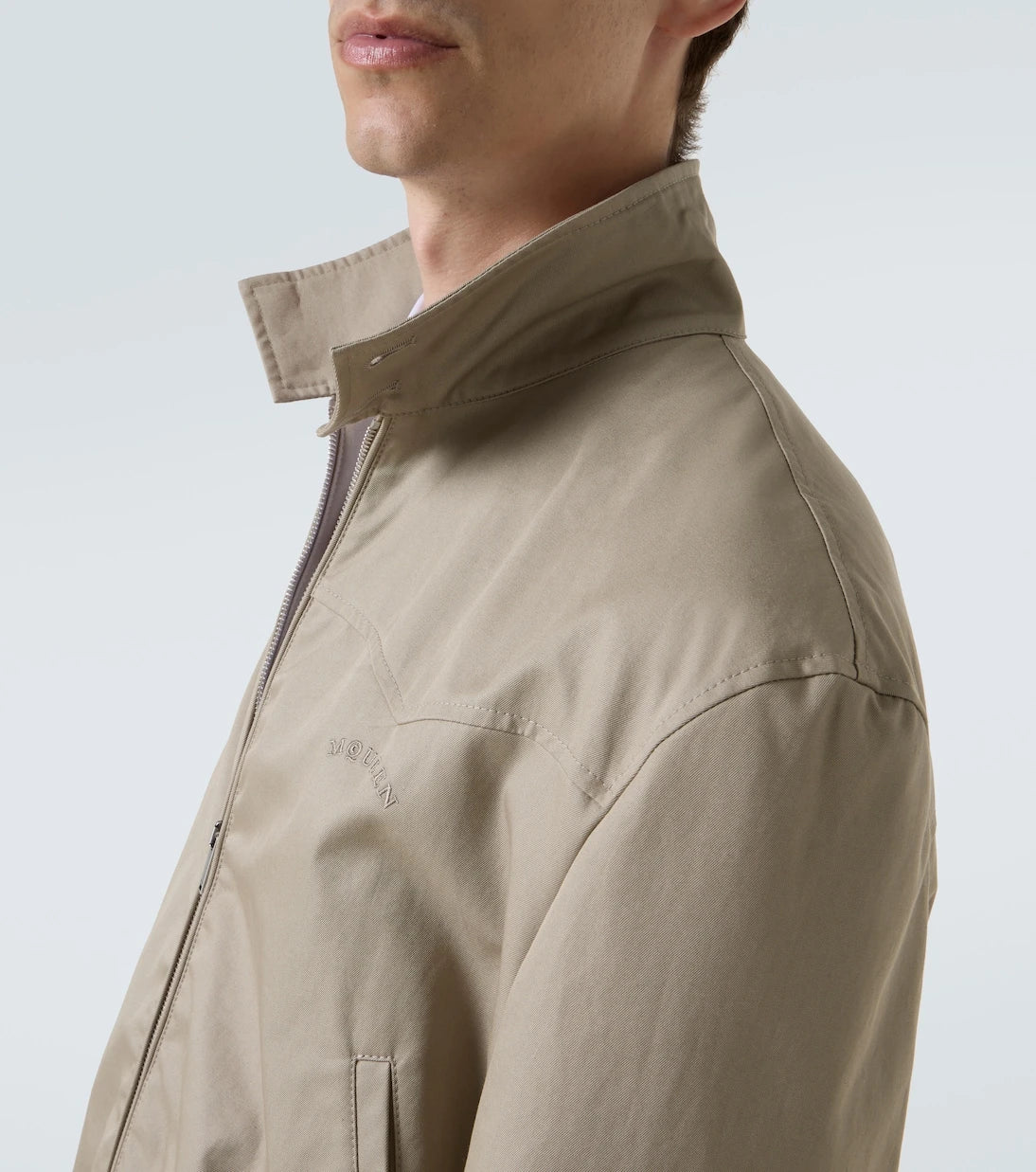 McQueen - Logo cotton gabardine jacket