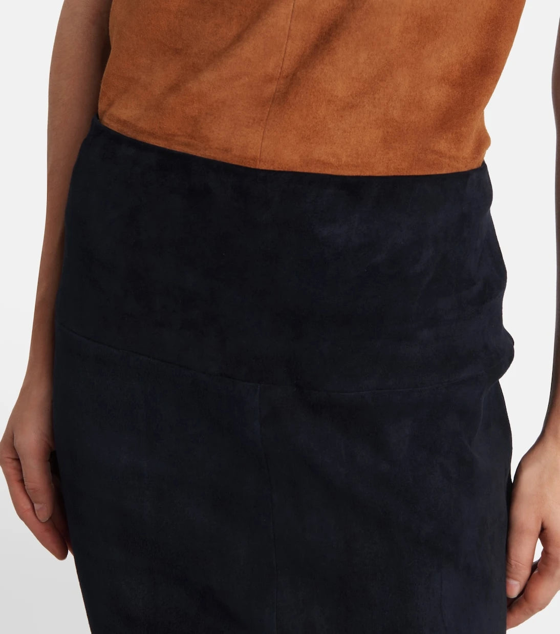Stouls - Gin suede pencil skirt