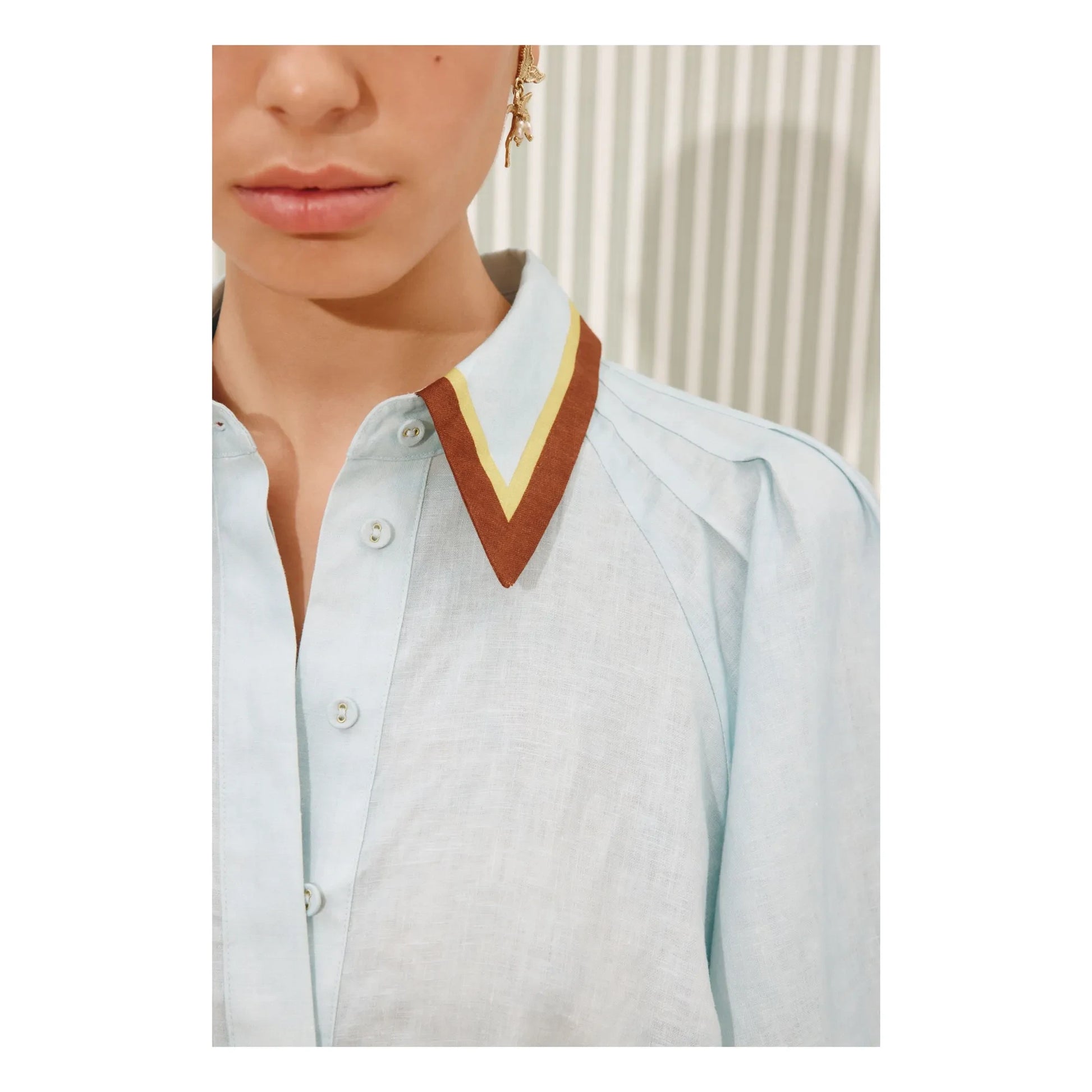 Alémais - Alfie Linen Dress | Light blue