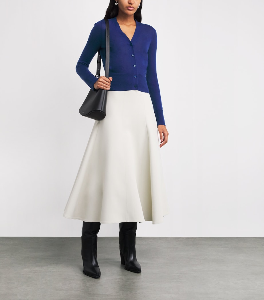 Blue Cashmere Cashair Cardigan