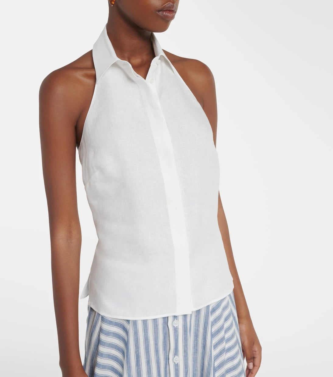 Ralph Lauren Collection - Eldred halterneck linen top