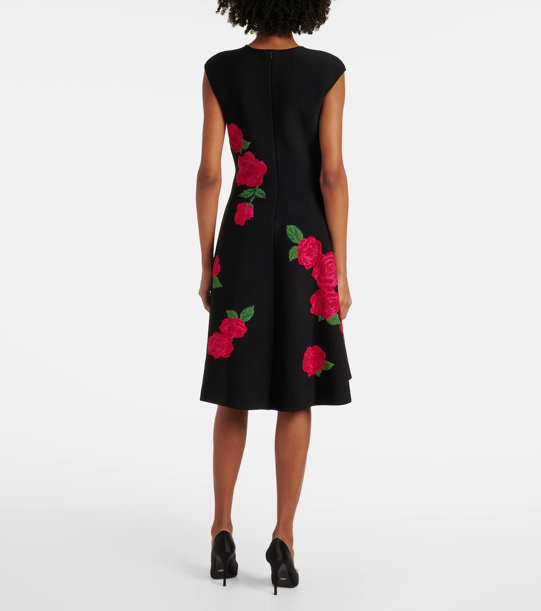 Carolina Herrera - Floral jacquard midi dress