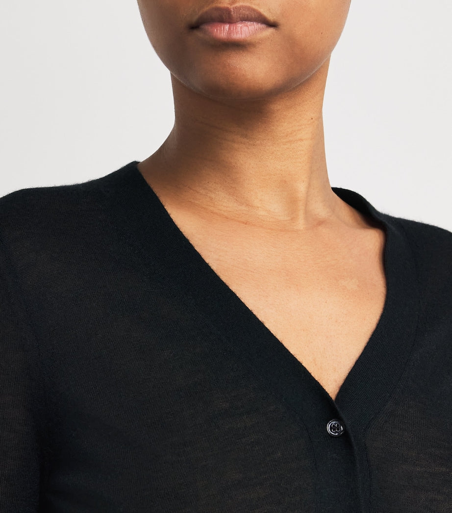 Joseph Black Cashmere Cashair Cardigan