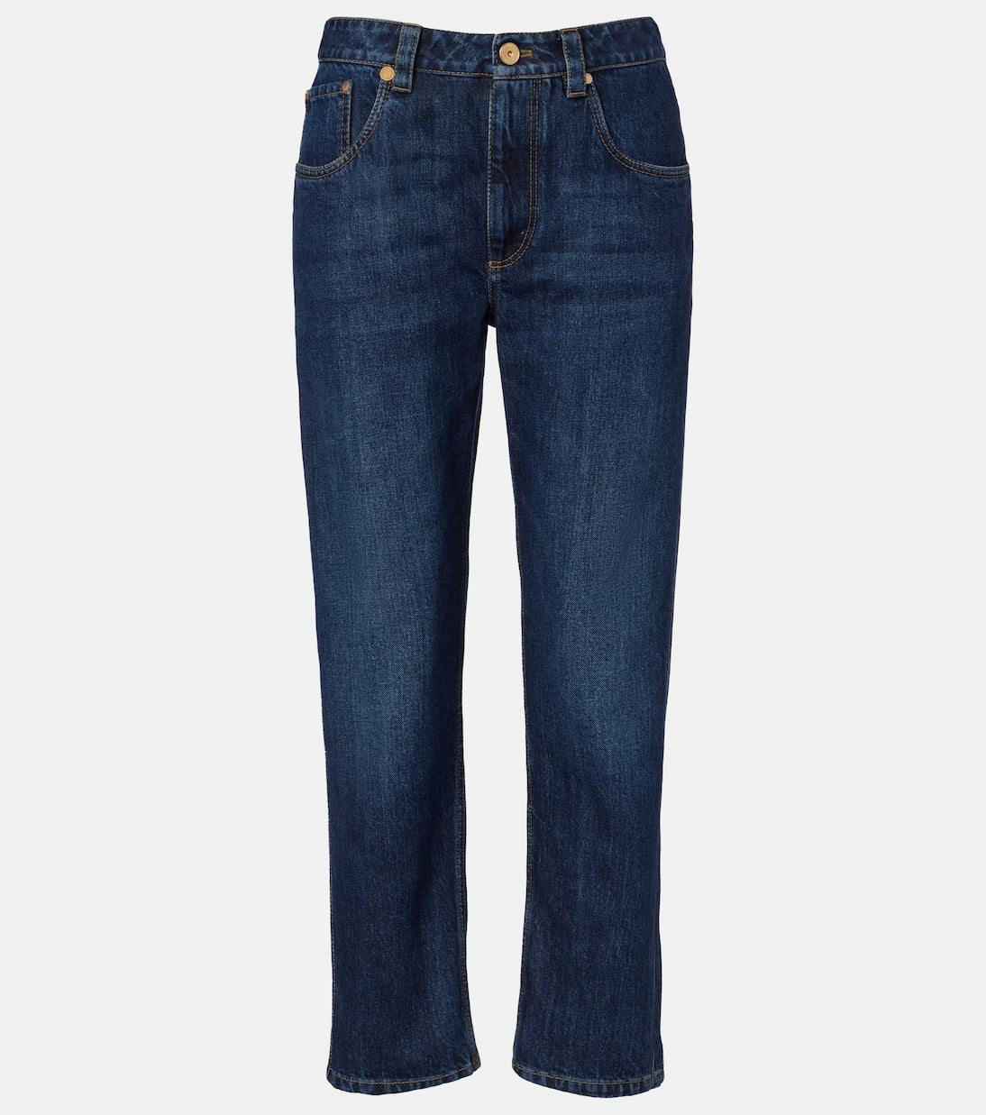 Brunello Cucinelli - Cropped straight jeans