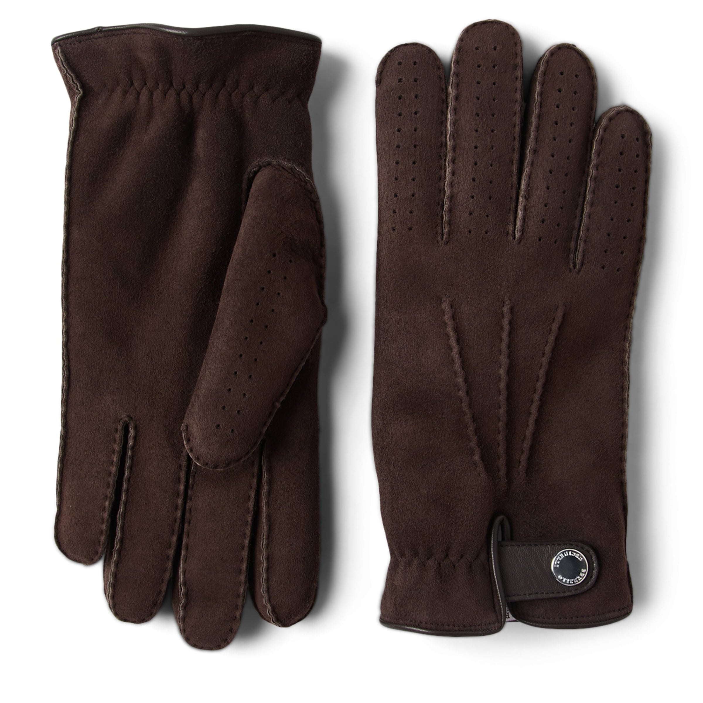 Brunello Cucinelli Suede Shearling Gloves