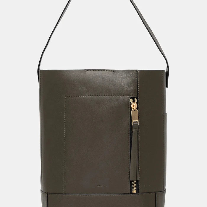 Кожена чанта AllSaints ALBA HOBO