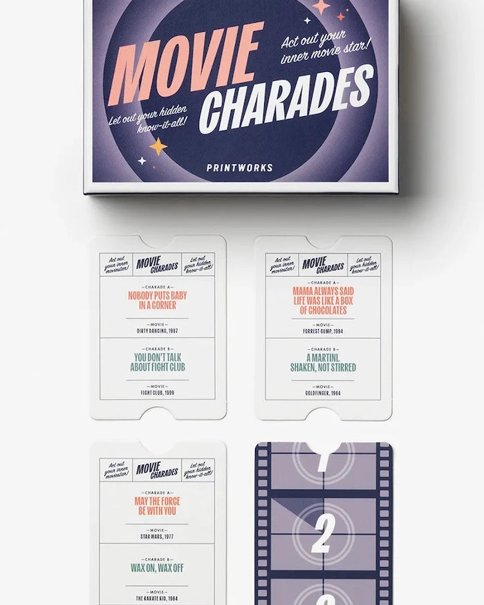 Каламбур Printworks Movie Charades 10 x 15 x 5 cm
