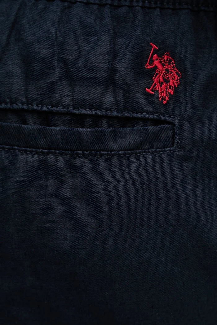 Къс панталон с лен U.S. Polo Assn. LINEN DECK