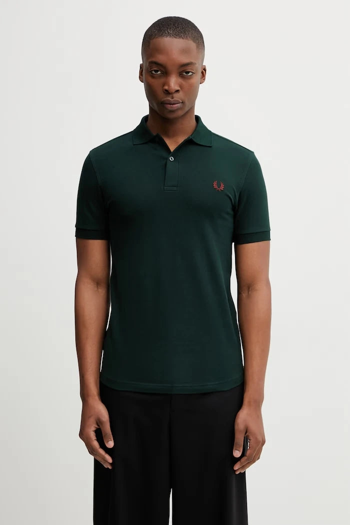 Памучна тениска с яка Fred Perry