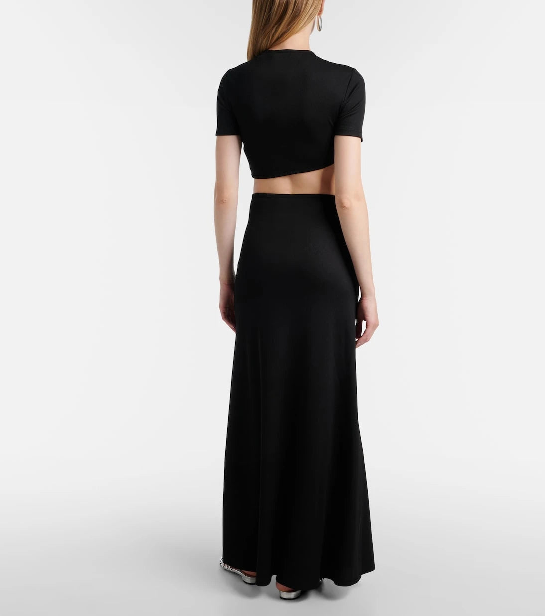 Christopher Esber - Paisley cropped gathered T-shirt