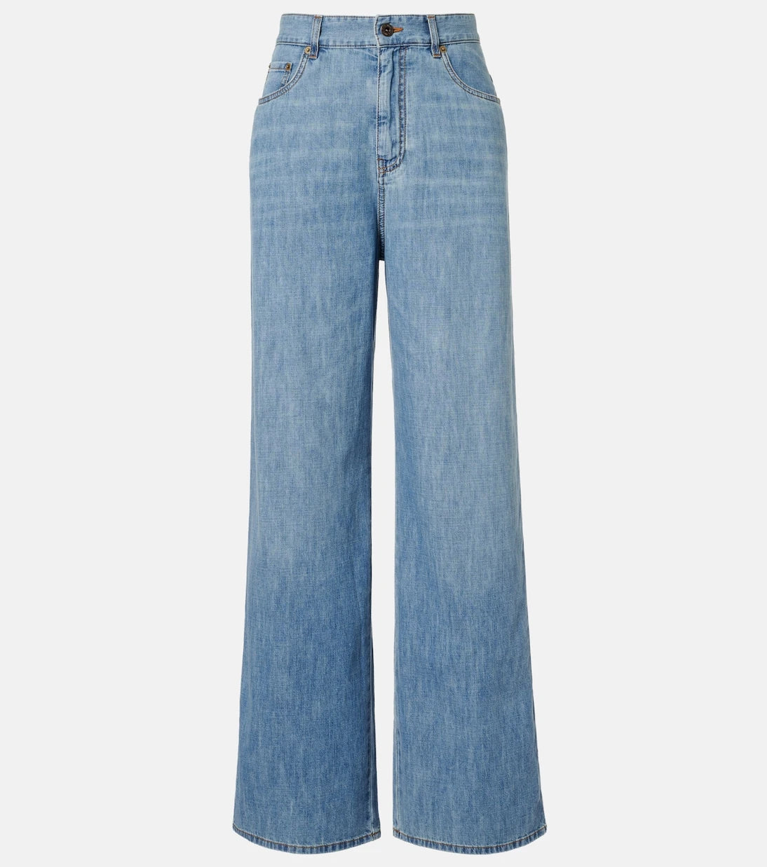 Miu Miu - Chambray wide-leg pants