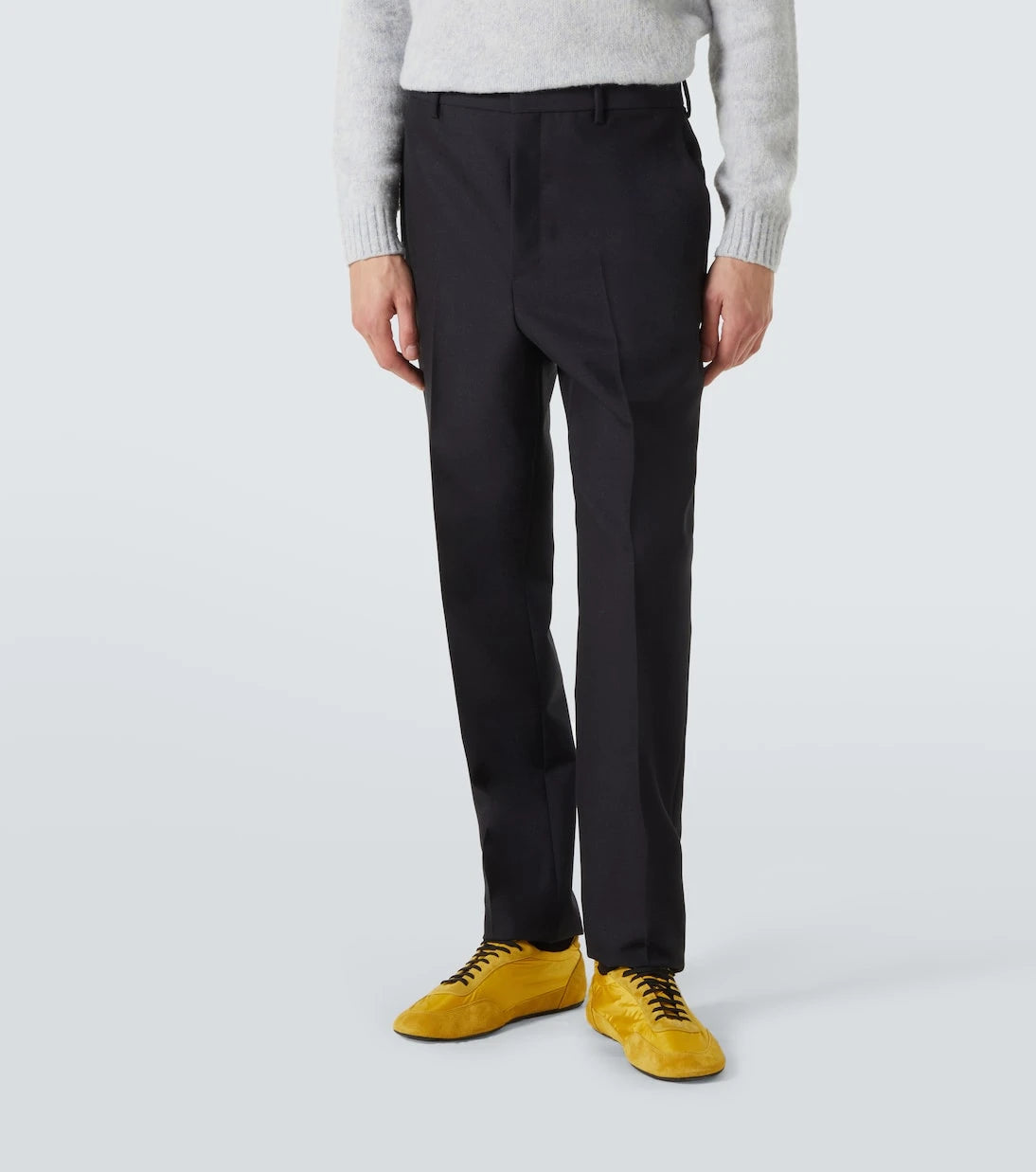 Prada - Mohair and wool slim pants