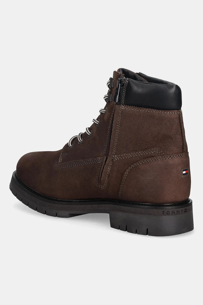 Кожени боти Tommy Hilfiger FLEX TH OUTDOOR W NBK BOOT