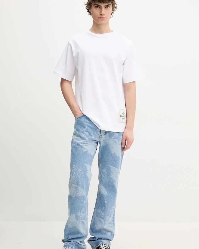 Памучна тениска Fiorucci Label Regular Fit T-Shirt