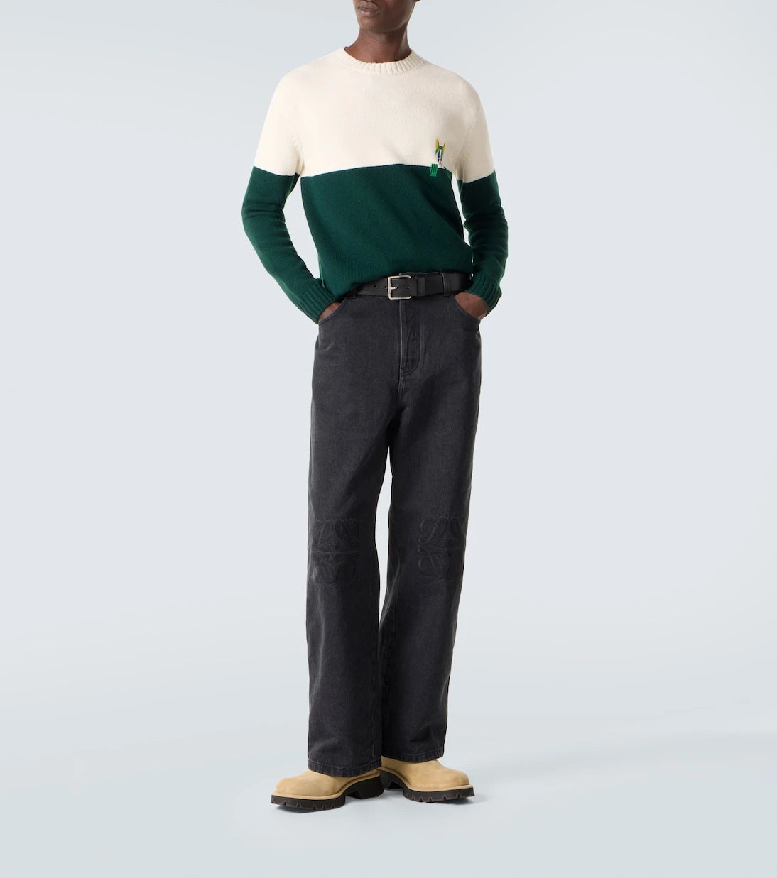 Loewe - x Louis Wain embroidered wool sweater