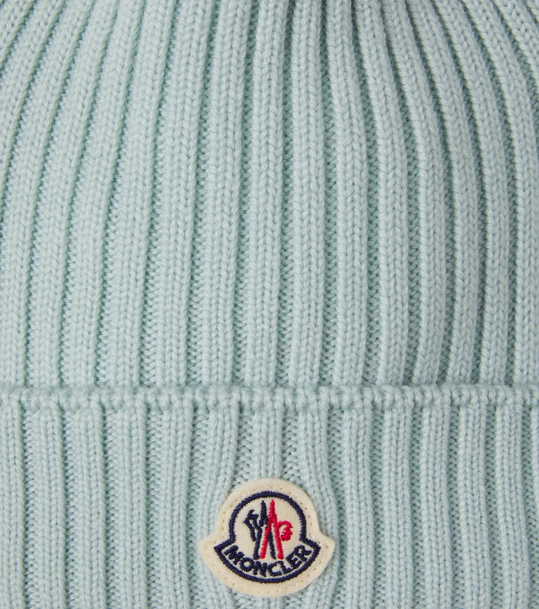 Moncler Enfant - Logo ribbed-knit virgin wool beanie
