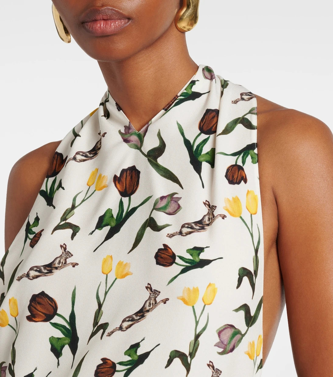 Marni - Floral poplin maxi dress