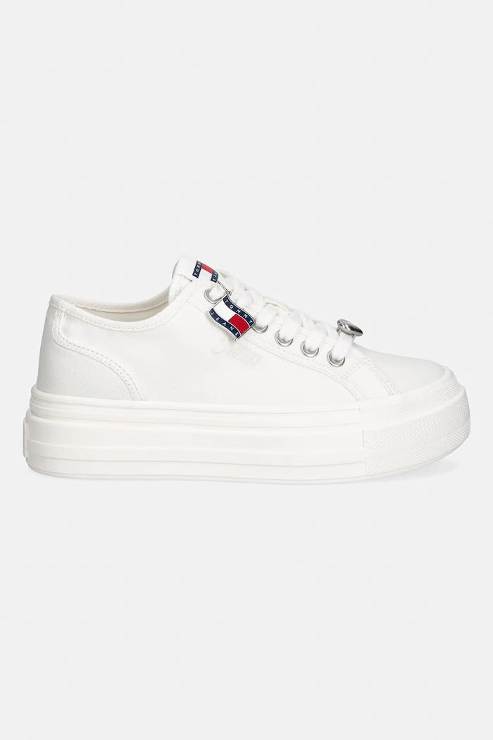 Tommy Jeans TJW FLATFORM SNEAKER CHARMS alçak kadın spor ayakkabısı