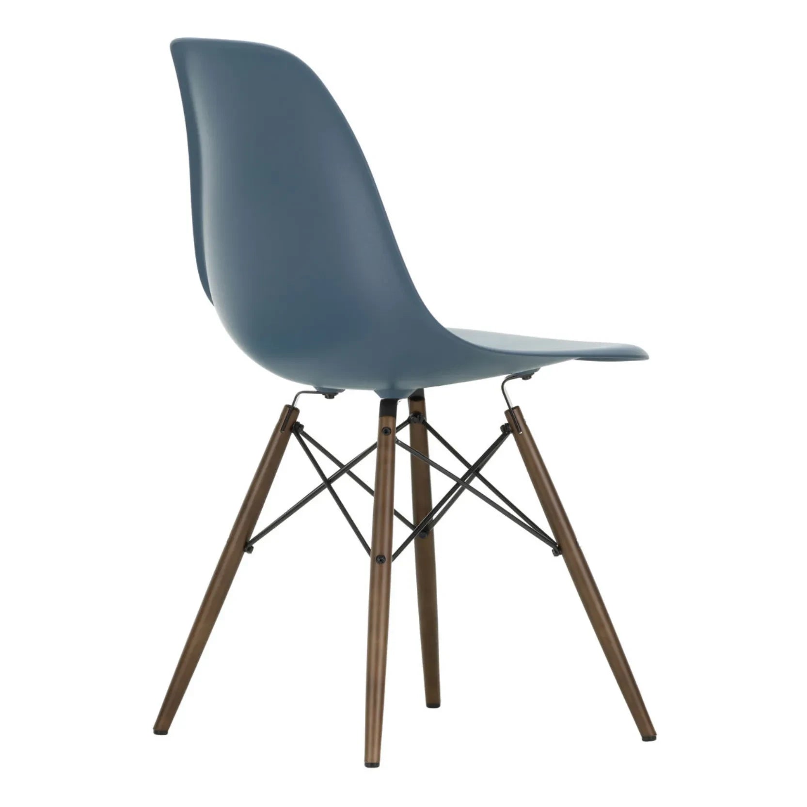 Vitra - DSW plastic chair - maple base - Charles &amp; Ray Eames | Sea blue