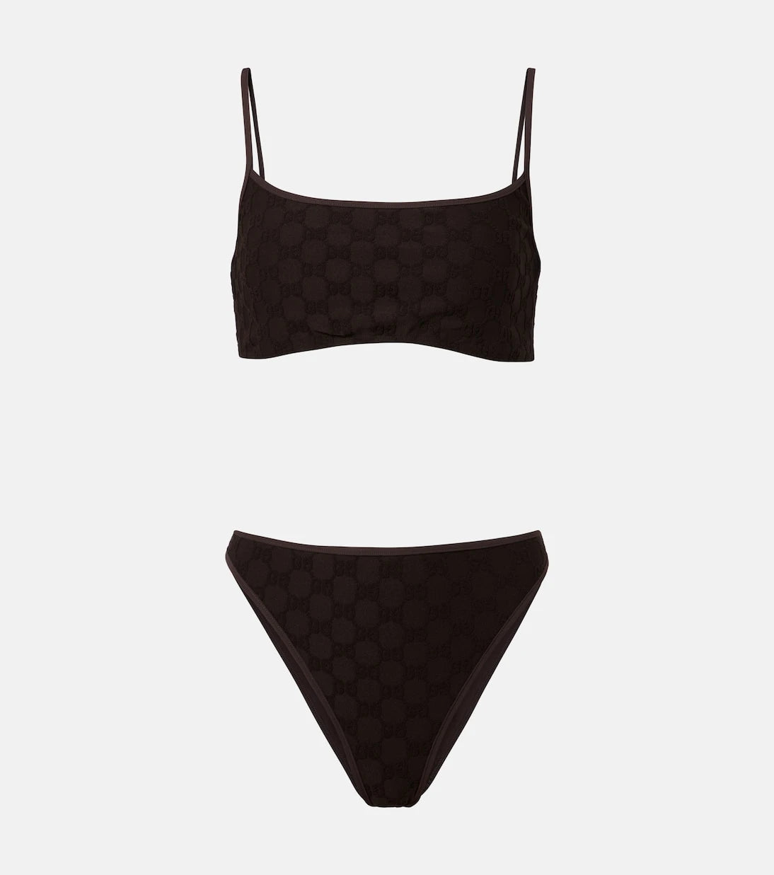 Gucci - GG terry-trimmed jersey bikini