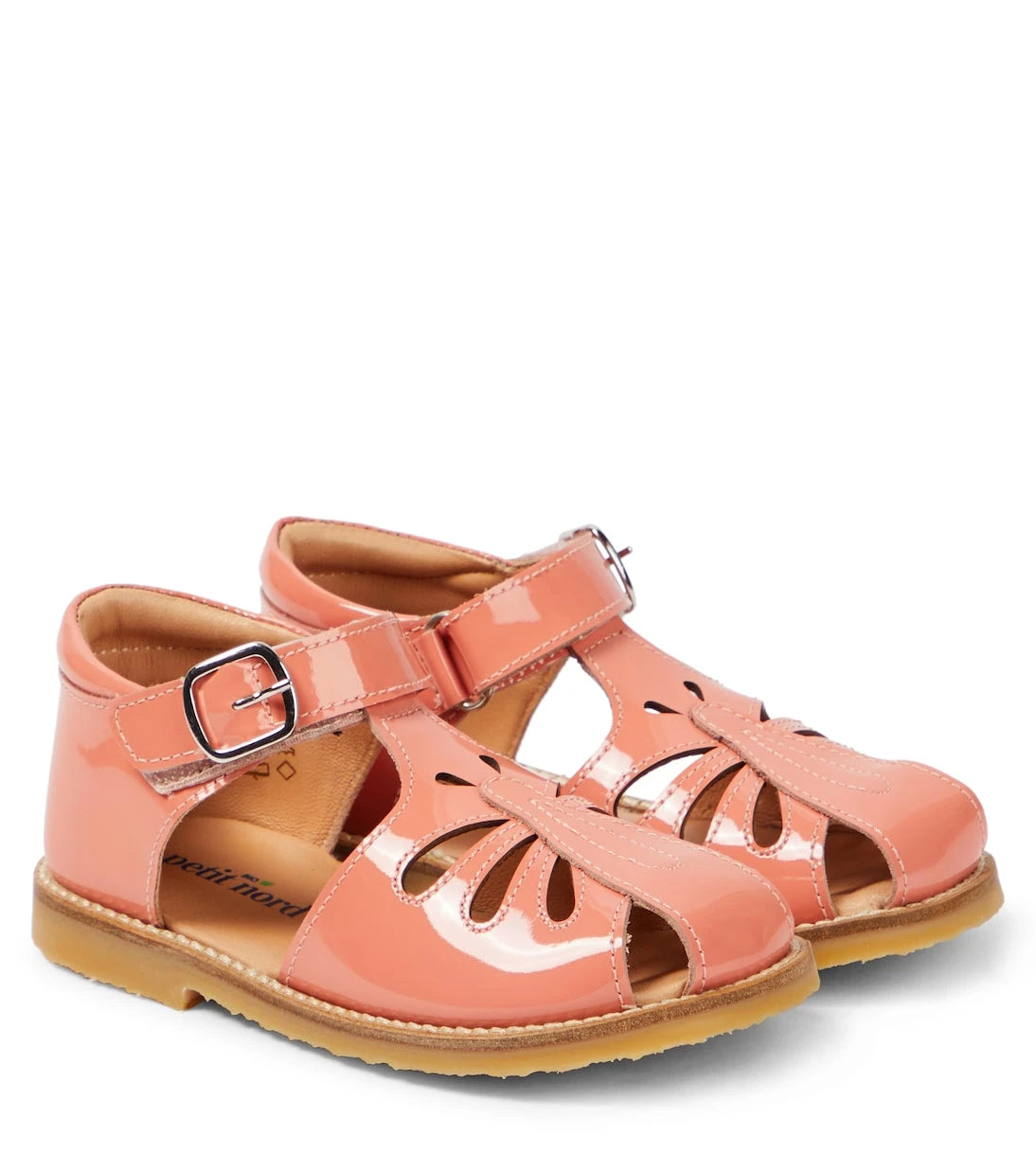 Petit Nord - Butterfly patent leather sandals