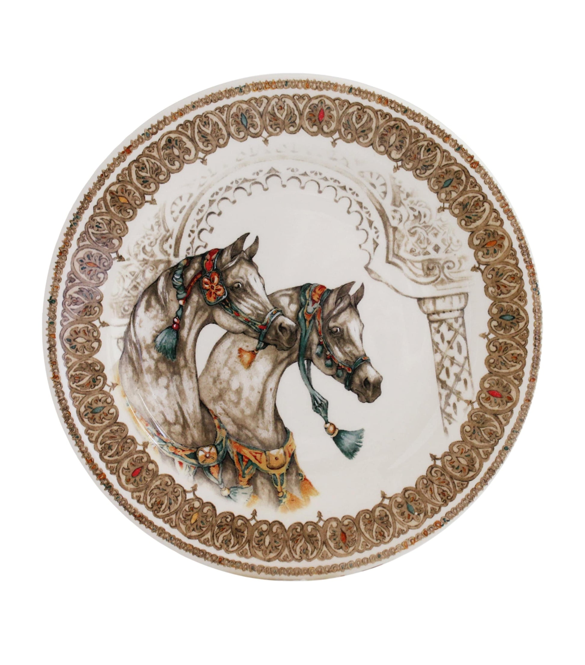 Set of 4 Chevaux du Vent Dessert Plates (22cm)