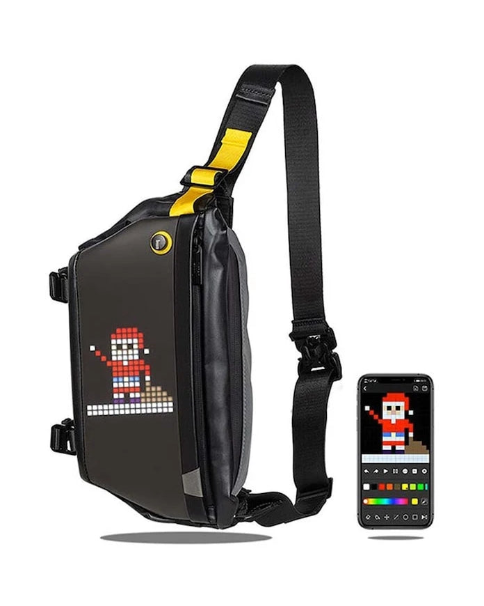 Чанта за кръста с дисплей pixel art Divoom Pixoo Sling Bag