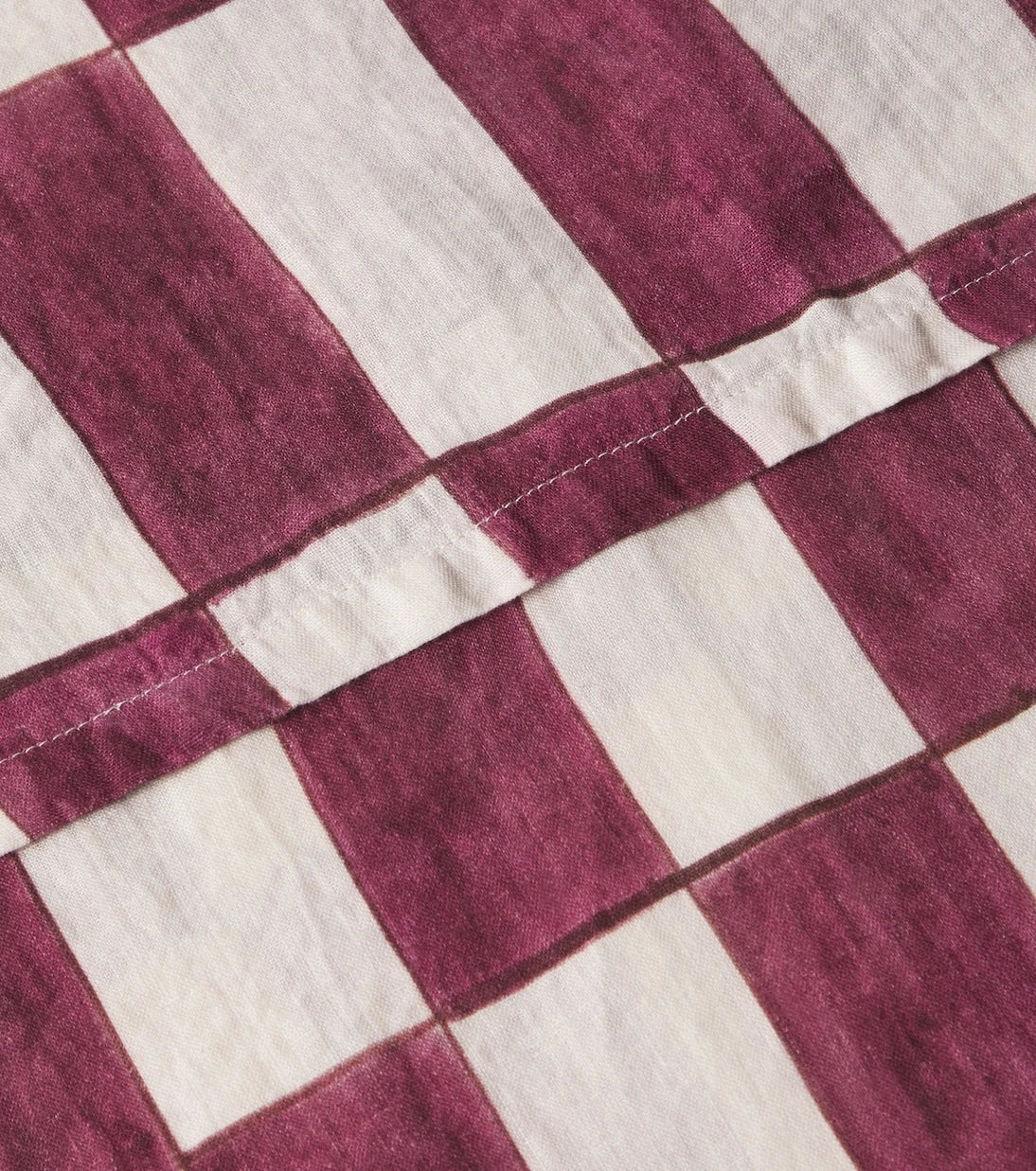 Once Milano - Checked linen tablecloth