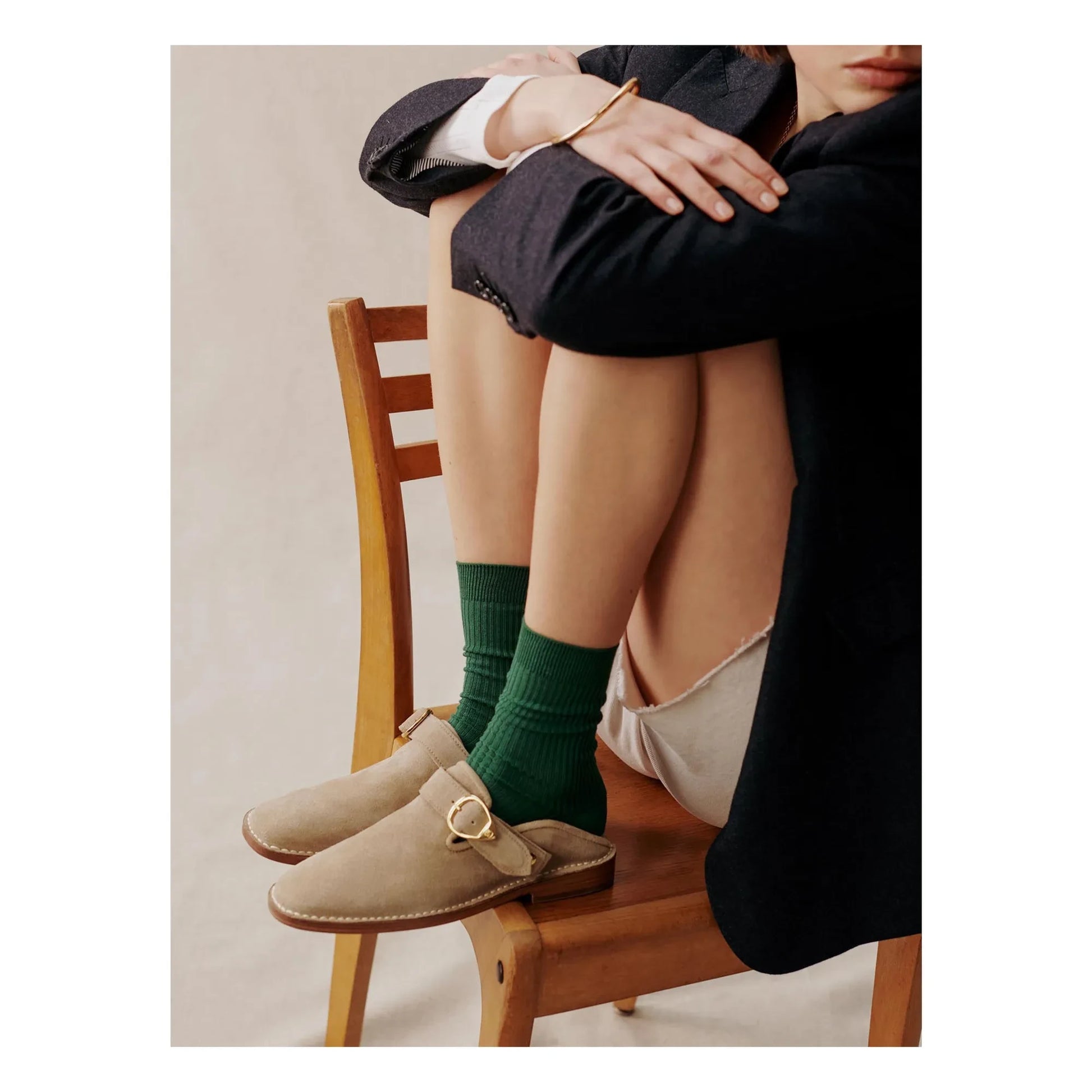 Socque Paris - Slippers Lucca Sweden | Taupe brown