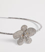 Jennifer Behr Silver Orchid Vine Headband