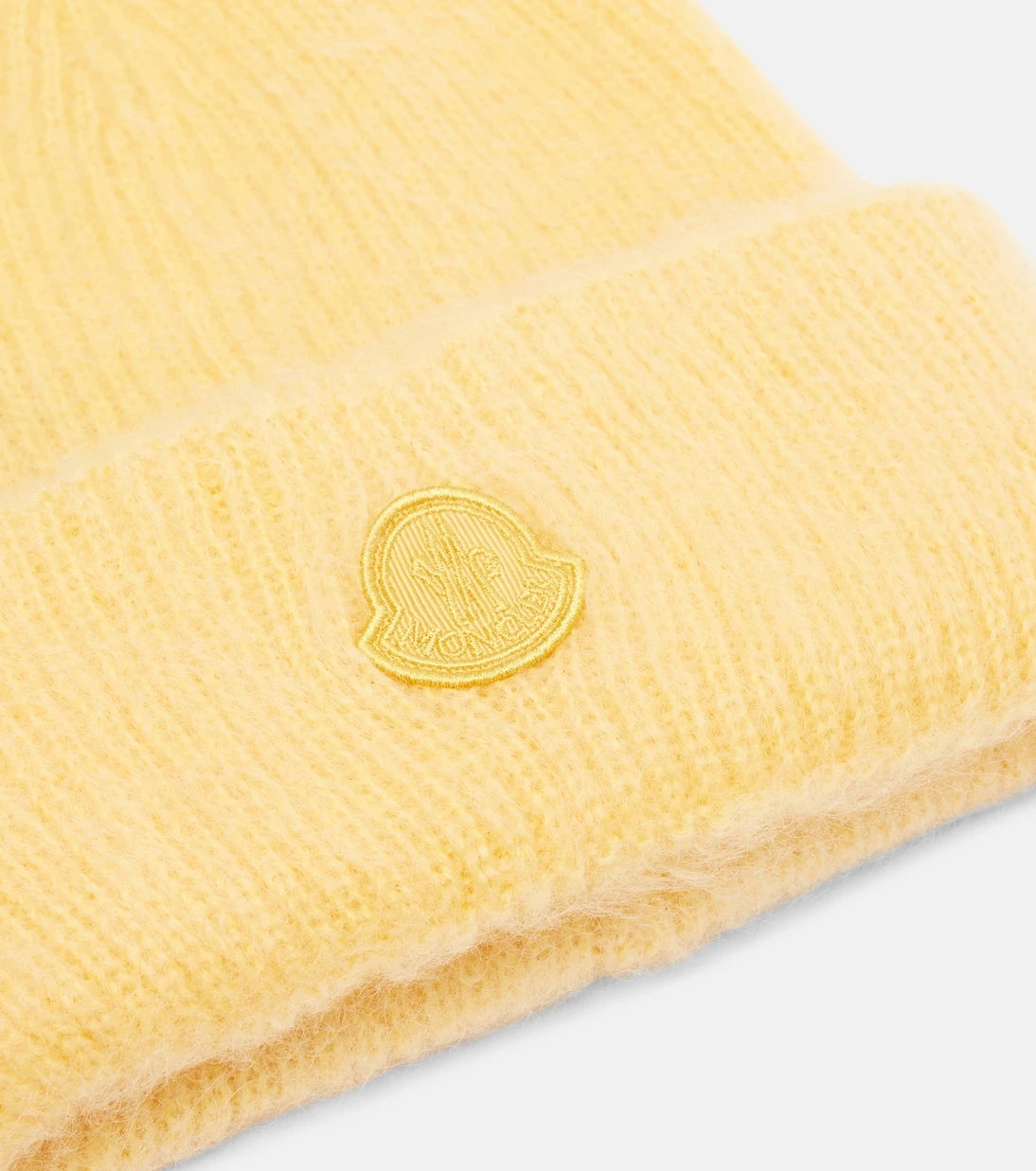 Moncler - Logo mohair and wool-blend beanie