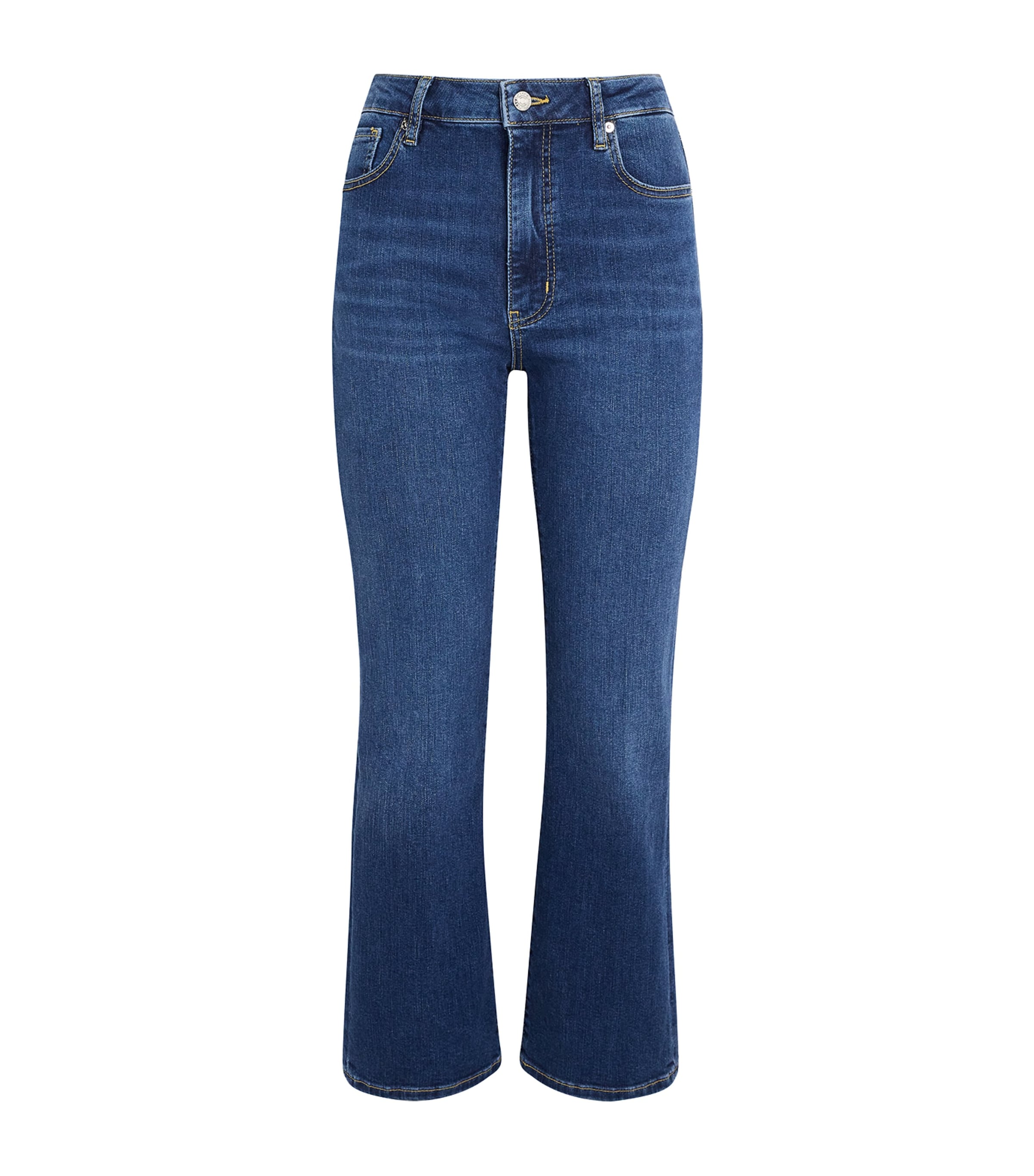 FRAME Blue The Reboot Crop Bootcut Jeans