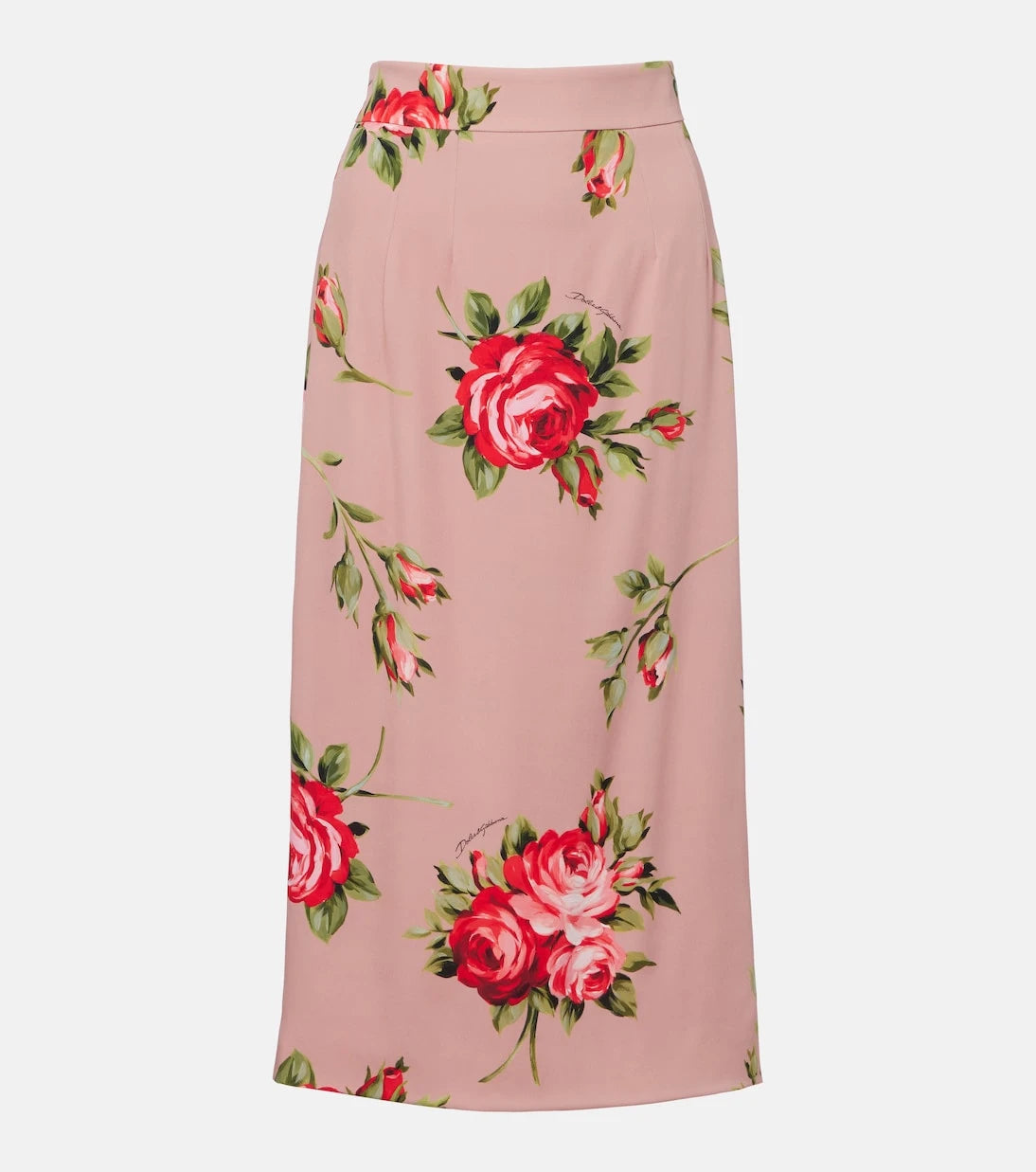 Dolce&Gabbana - Floral silk-blend midi skirt