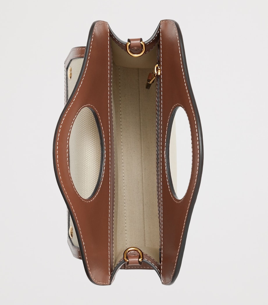 Burberry Brown Mini Canvas Pocket Bag