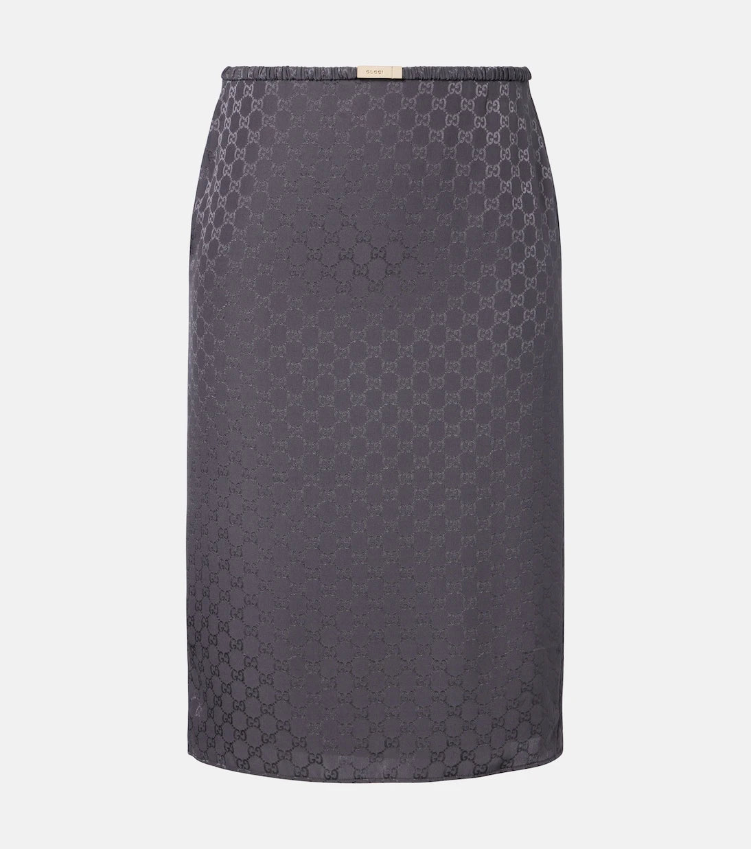 Gucci - GG low-rise silk pencil skirt