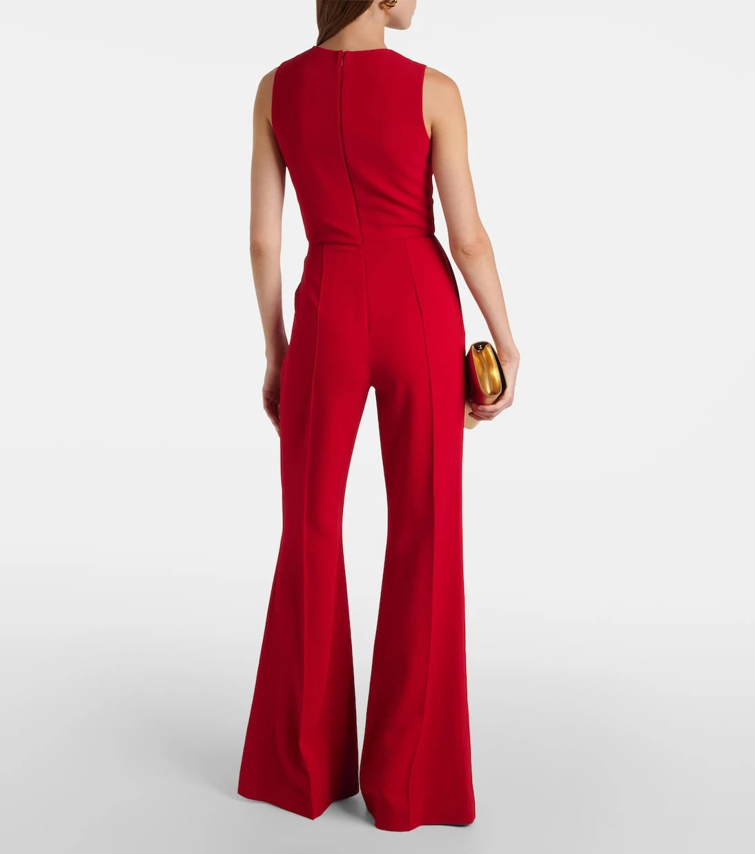 Elie Saab - Gathered embellished cady jumpsuit