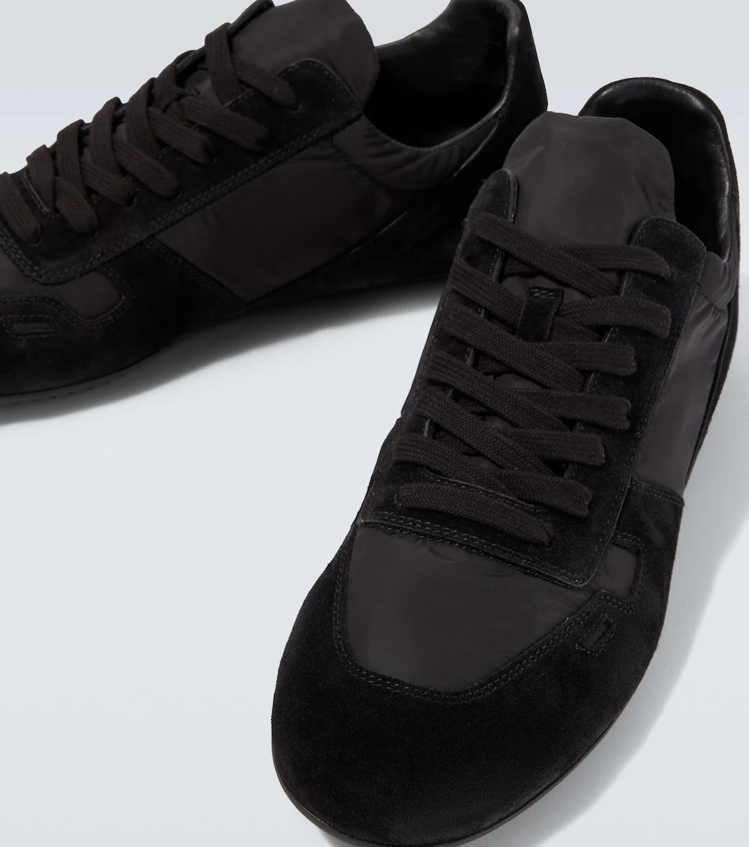 Rick Owens - Minimal Sneaks suede-trimmed sneakers