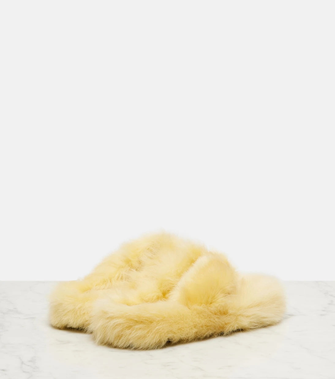 Acne Studios - Shearling thong sandals