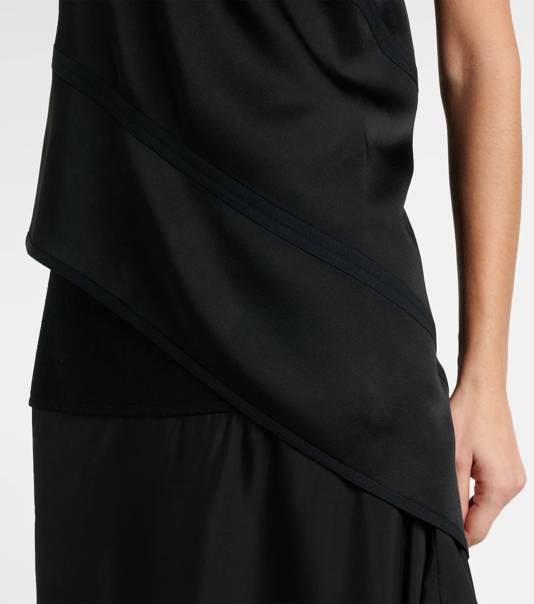 Jil Sander - Asymmetric satin top