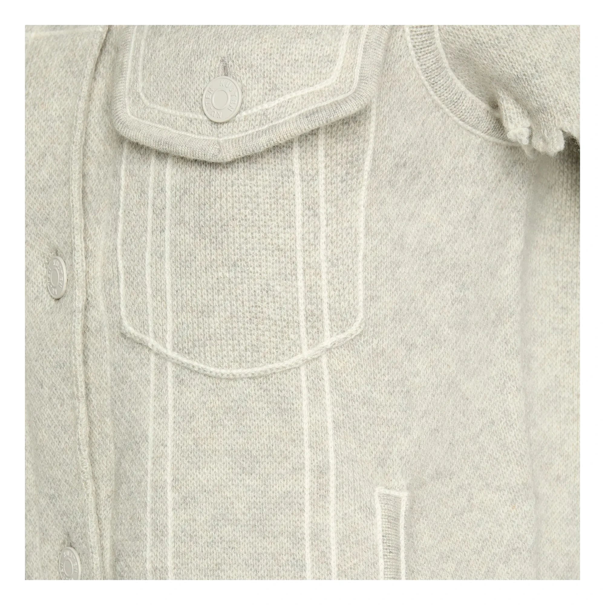 Kujten - Jessinda Cashmere Jacket | Light grey