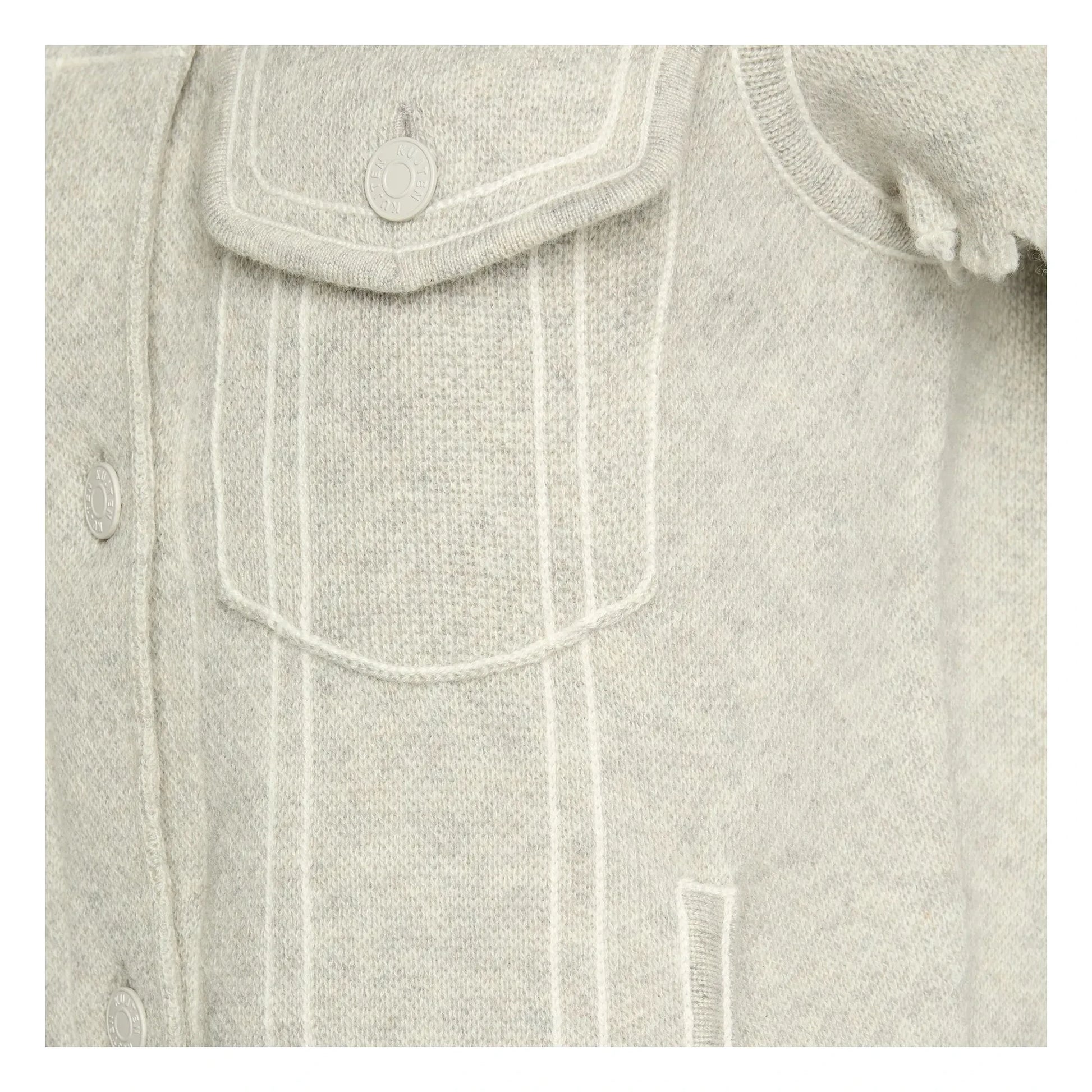 Kujten - Jessinda Cashmere Jacket | Light grey