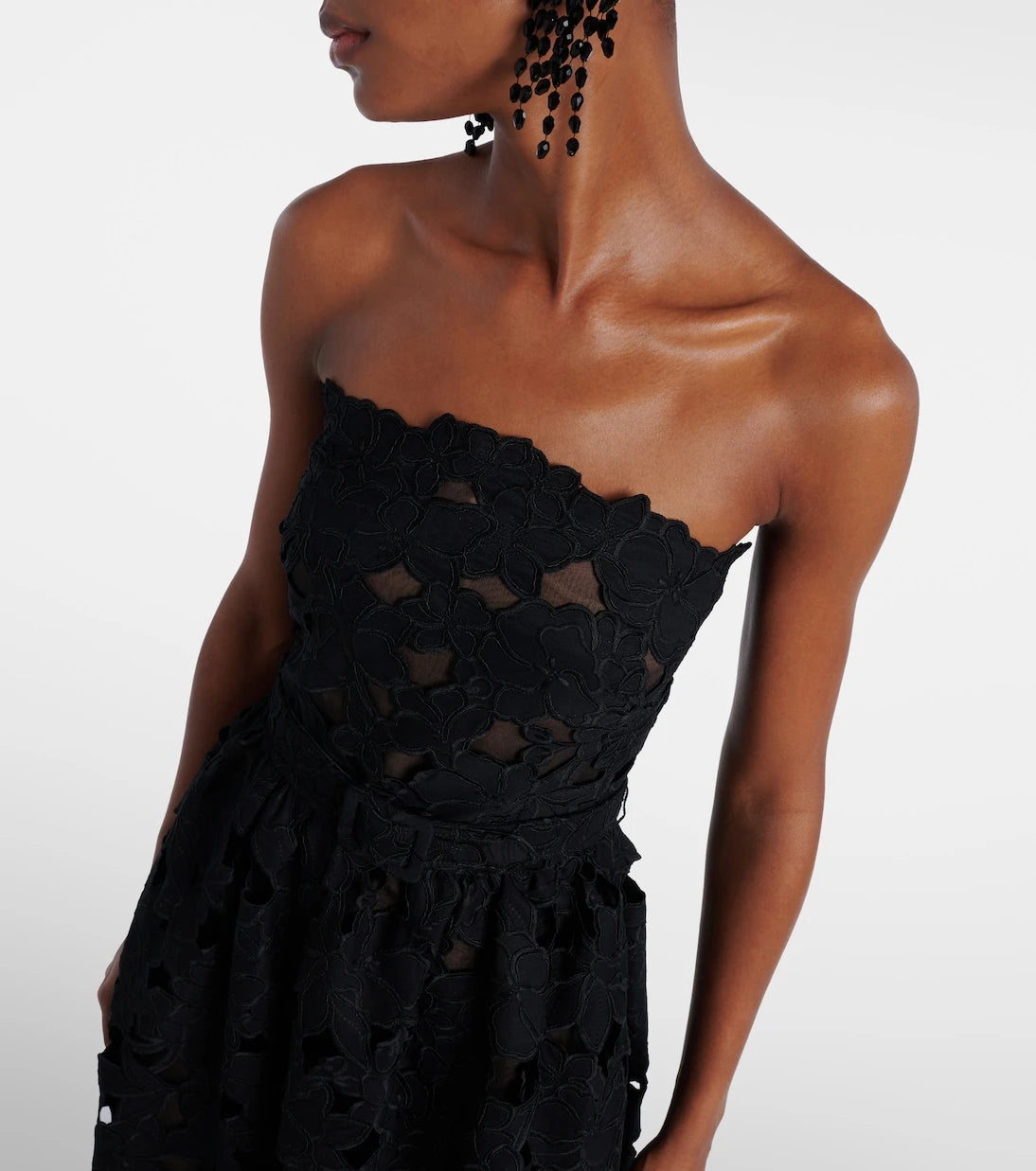 Oscar de la Renta - Lace bustier dress