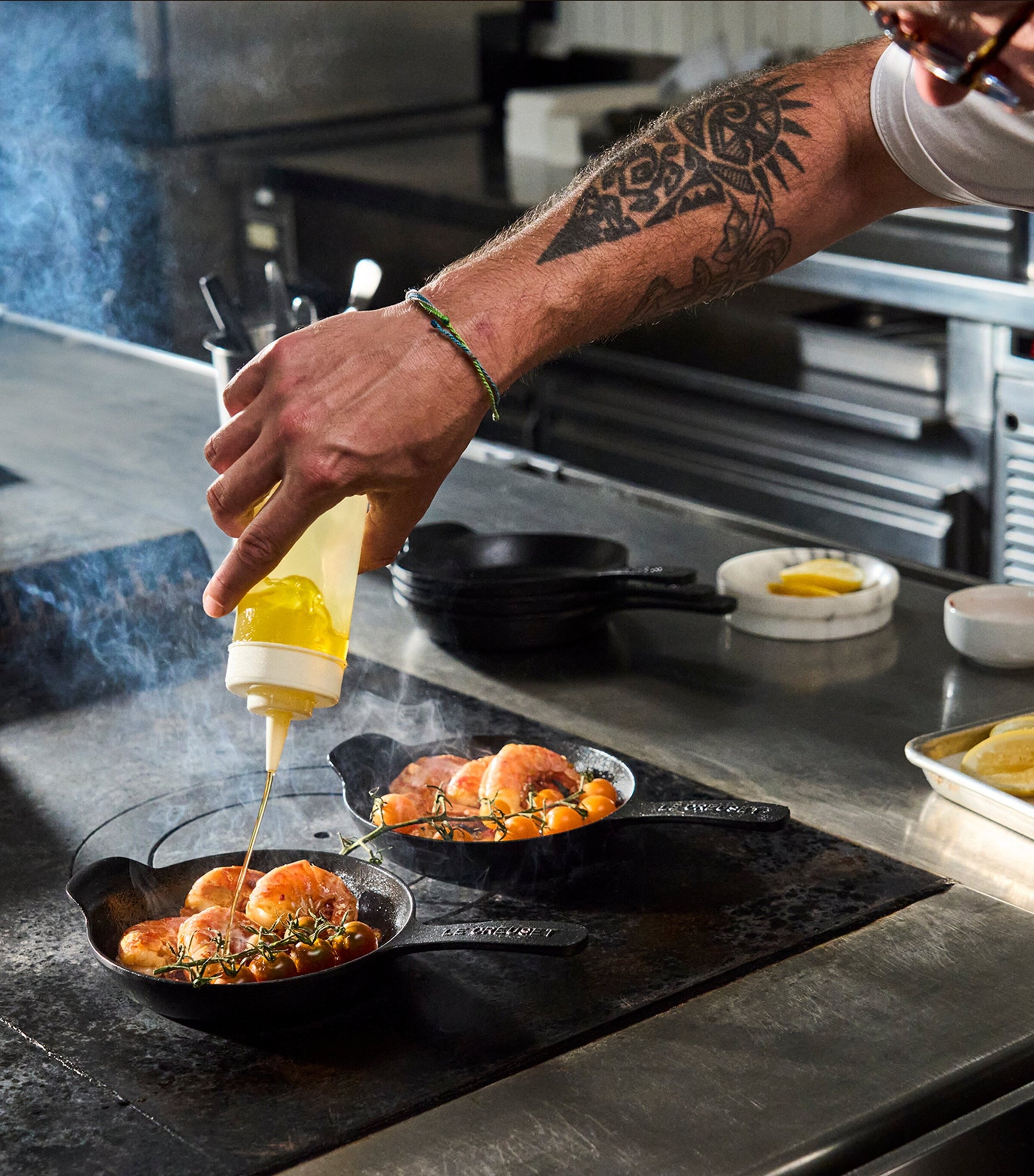 Set of 4 Cast Iron Gourmand Mini Skillets (16cm)