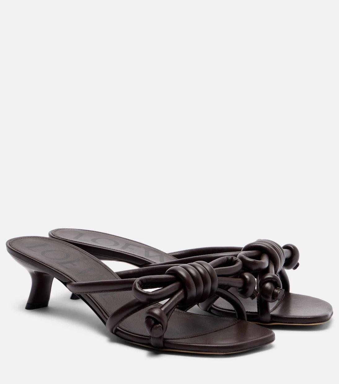 Loewe - Flamenco 45 leather mules