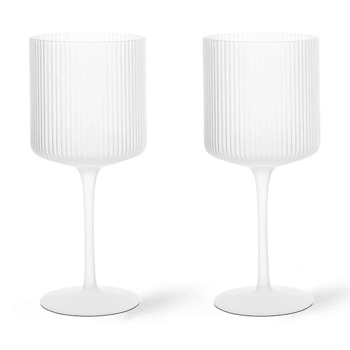 ferm LIVING Ripple Şarap Bardak Seti 325 ml (2 Parça)