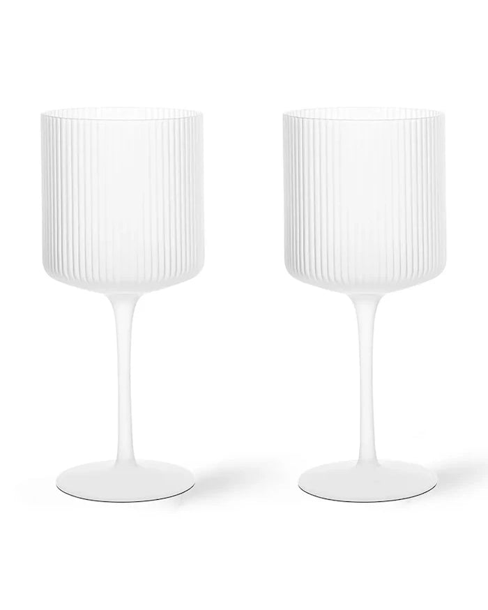 ferm LIVING Ripple Şarap Bardak Seti 325 ml (2 Parça)
