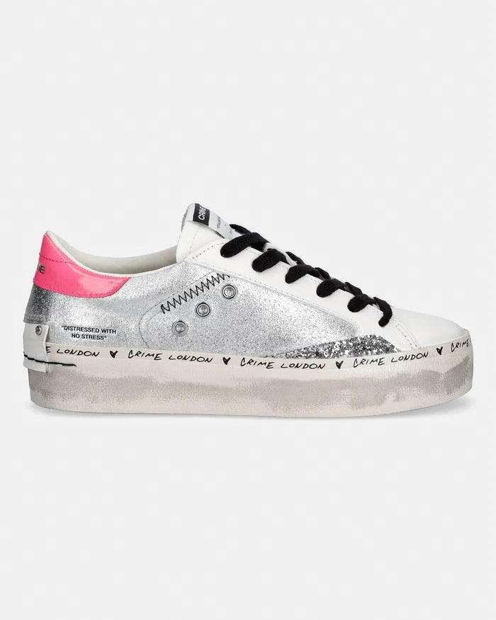 Crime London DISTRESSED PLATFORM Deri Sneaker